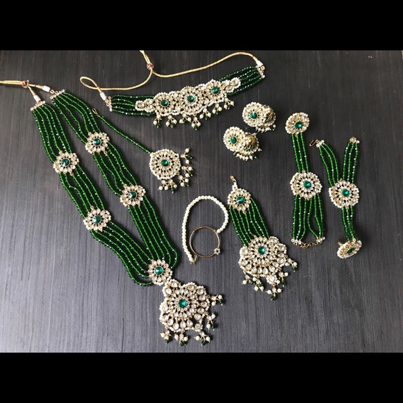 Green bridal full bridals set